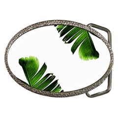 Green Banana Leaves Belt Buckles by goljakoff