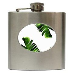 Green Banana Leaves Hip Flask (6 Oz) by goljakoff