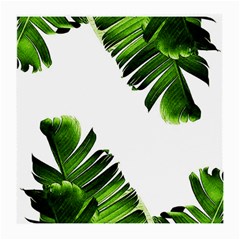 Green Banana Leaves Medium Glasses Cloth by goljakoff