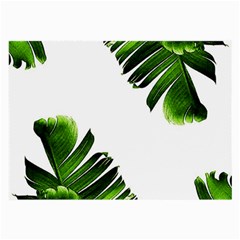 Green Banana Leaves Large Glasses Cloth by goljakoff