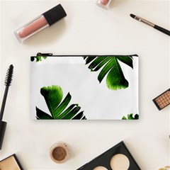 Green Banana Leaves Cosmetic Bag (small) by goljakoff