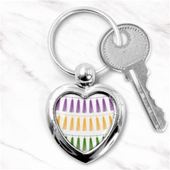 Tassels Tassel Bunting Banner Key Chain (heart) by HermanTelo