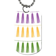 Tassels Tassel Bunting Banner Dog Tag (one Side) by HermanTelo