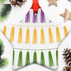 Tassels Tassel Bunting Banner Star Ornament (two Sides)