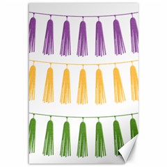 Tassels Tassel Bunting Banner Canvas 12  X 18  by HermanTelo