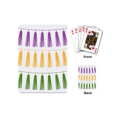 Tassels Tassel Bunting Banner Playing Cards Single Design (mini) by HermanTelo