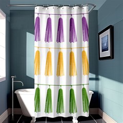 Tassels Tassel Bunting Banner Shower Curtain 36  X 72  (stall) 