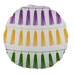 Tassels Tassel Bunting Banner Large 18  Premium Round Cushions by HermanTelo