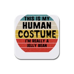 Jelly Bean Rubber Square Coaster (4 Pack) 