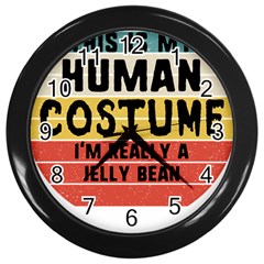 Jelly Bean Wall Clock (black) by unicornwithstyle