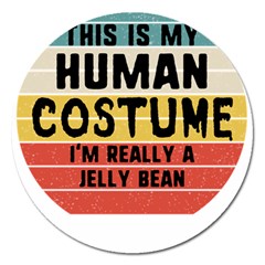 Jelly Bean Magnet 5  (round) by unicornwithstyle