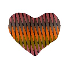 Zappwaits - Your Standard 16  Premium Flano Heart Shape Cushions by zappwaits