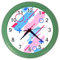 Abstract Geometric Pattern  Color Wall Clock by brightlightarts