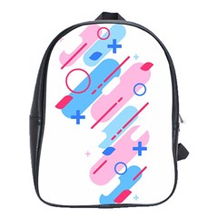 Abstract Geometric Pattern  School Bag (large) by brightlightarts