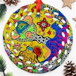 Supersonicplanet2020 Round Filigree Ornament (Two Sides) Front