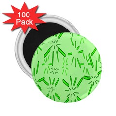 Electric Lime 2 25  Magnets (100 Pack) 