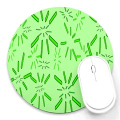 Electric Lime Round Mousepads by Janetaudreywilson