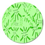 Electric Lime Magnet 5  (Round) Front