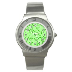 Electric Lime Stainless Steel Watch by Janetaudreywilson