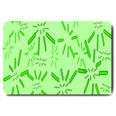 Electric Lime Large Doormat  by Janetaudreywilson