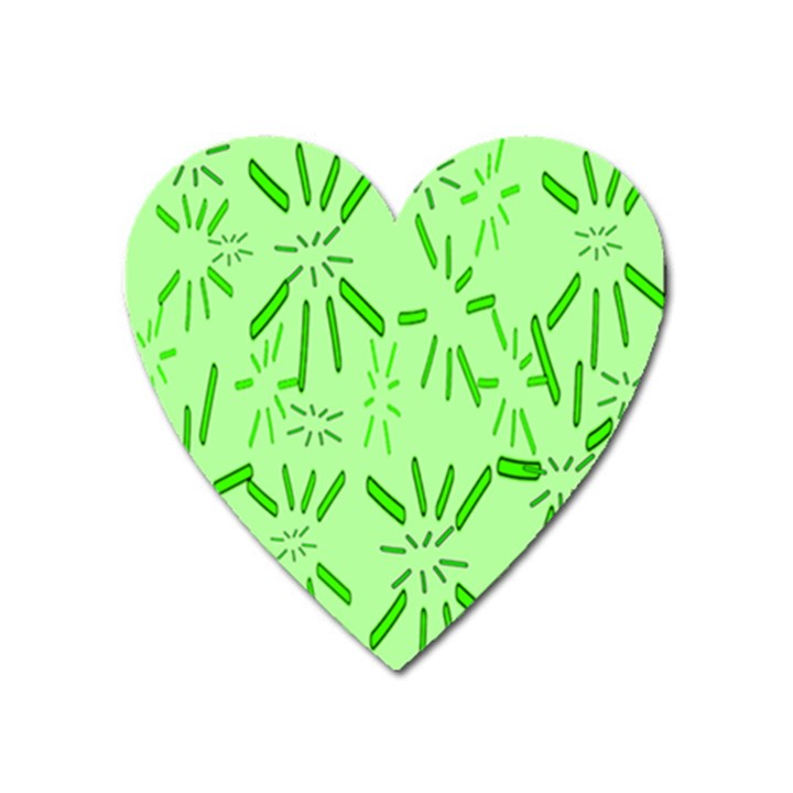 Electric Lime Heart Magnet