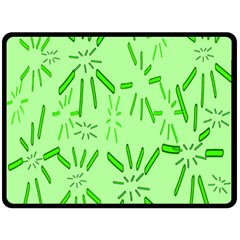 Electric Lime Fleece Blanket (large)  by Janetaudreywilson