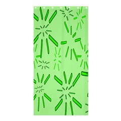 Electric Lime Shower Curtain 36  X 72  (stall)  by Janetaudreywilson