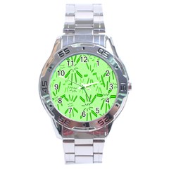 Electric Lime Stainless Steel Analogue Watch by Janetaudreywilson