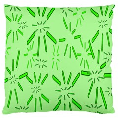 Electric Lime Large Cushion Case (one Side) by Janetaudreywilson