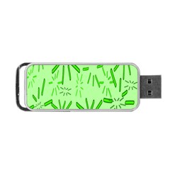 Electric Lime Portable Usb Flash (one Side) by Janetaudreywilson