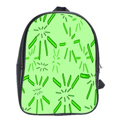 Electric Lime School Bag (xl) by Janetaudreywilson