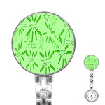 Electric Lime Stainless Steel Nurses Watch Front