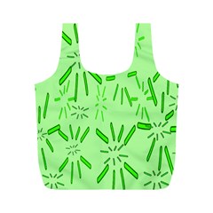 Electric Lime Full Print Recycle Bag (m) by Janetaudreywilson