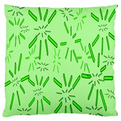 Electric Lime Standard Flano Cushion Case (one Side)