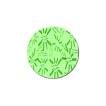 Electric Lime Golf Ball Marker Front