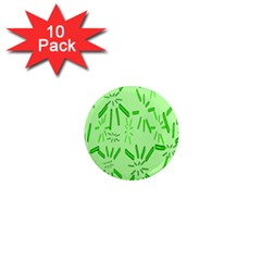 Electric Lime 1  Mini Magnet (10 Pack)  by Janetaudreywilson