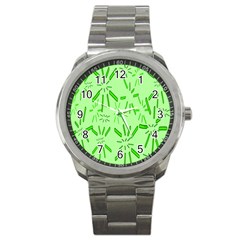 Electric Lime Sport Metal Watch by Janetaudreywilson