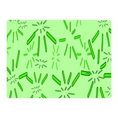 Electric Lime Double Sided Flano Blanket (mini)  by Janetaudreywilson