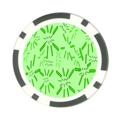 Electric Lime Poker Chip Card Guard by Janetaudreywilson