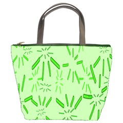 Electric Lime Bucket Bag by Janetaudreywilson