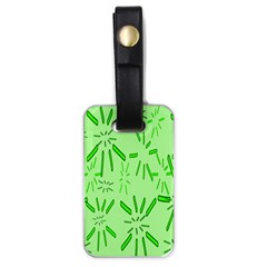 Electric Lime Luggage Tag (one Side) by Janetaudreywilson