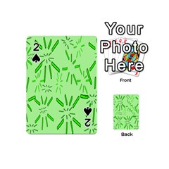 Electric Lime Playing Cards 54 Designs (mini) by Janetaudreywilson