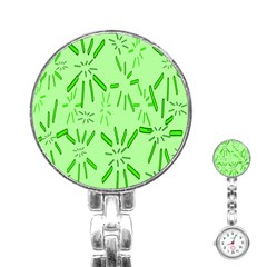 Electric Lime Stainless Steel Nurses Watch by Janetaudreywilson