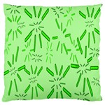 Electric Lime Large Flano Cushion Case (One Side) Front