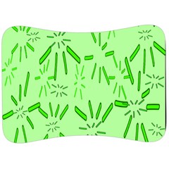 Electric Lime Velour Seat Head Rest Cushion by Janetaudreywilson