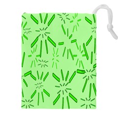 Electric Lime Drawstring Pouch (5xl) by Janetaudreywilson