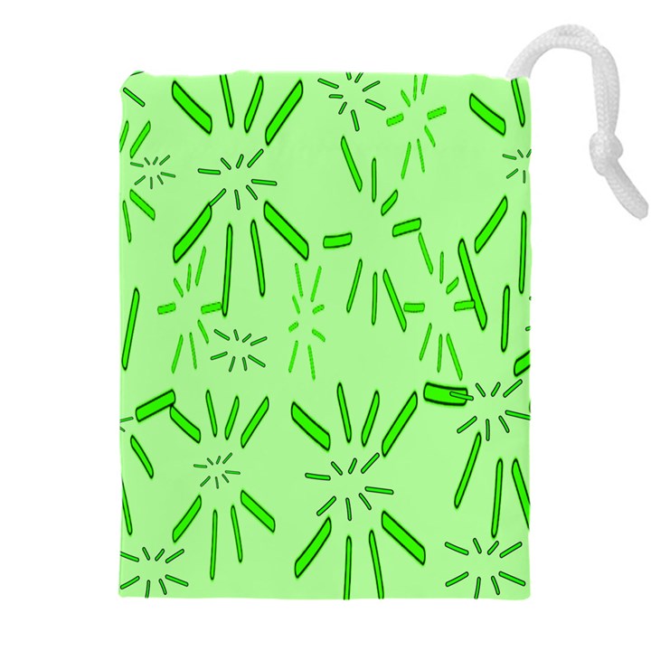 Electric Lime Drawstring Pouch (5XL)