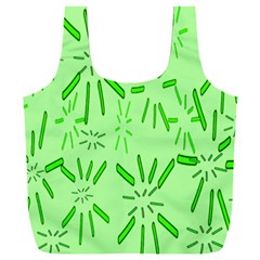 Electric Lime Full Print Recycle Bag (xxl) by Janetaudreywilson