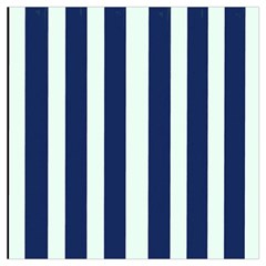 Navy In Vertical Stripes Long Sheer Chiffon Scarf  by Janetaudreywilson