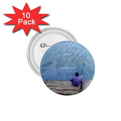 Senior Man Fishing At River, Montevideo, Uruguay001 1 75  Buttons (10 Pack) by dflcprintsclothing